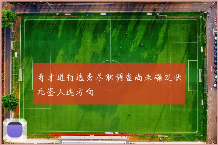 奇才进行选秀尽职调查尚未确定状元签人选方向